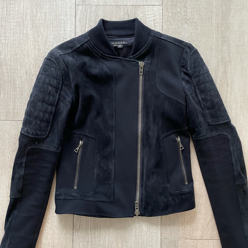 Theory Suede Leather Jacket